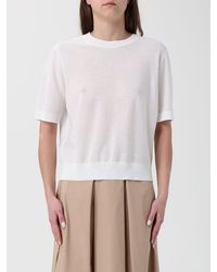 Kangra - Viscose Blend Crew Neck Sweater - Lyst