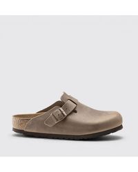 Birkenstock - Boston Oiled Leather Mules - Lyst