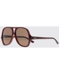 Chloé - Chlo&Eacute Aviator Acetate Sunglasses With Double Bridge - Lyst