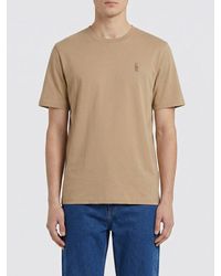 Maison Kitsuné - Maison Kitsun&Eacute Cotton T-Shirt With Logo - Lyst