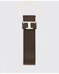 Tod's - Schlüsselanhänger Aus Leder Mit Logo - Lyst