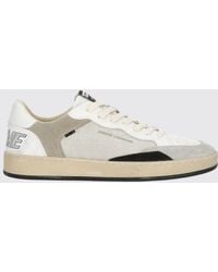 Crime London - Chelsea Leather And Mesh Sneakers - Lyst