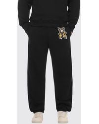 Moschino - Cotton Jogging Trousers With Logo And Teddy Bear Print - Lyst