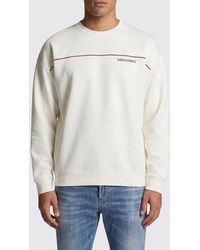 DSquared² - Cotton Sweatshirt With Logo Print - Lyst