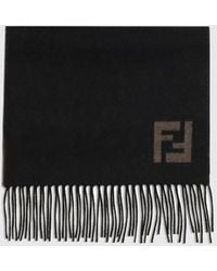 Fendi - Ff Double-Face Wool Scarf - Lyst