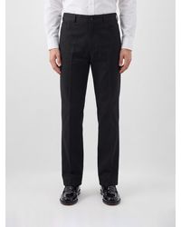 Amiri - Slim Fit Cotton Twill Tailored Trousers - Lyst