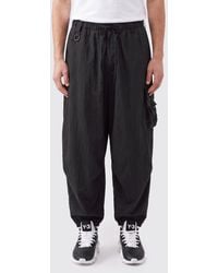 Y-3 - Wide-Leg Technical Fabric Cargo Trousers With Drawstring Waist - Lyst