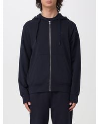 BOSS - Cotton Zip-Up Hoodie Sweatshirt With Drawstring - Lyst