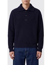 Dries Van Noten - V-Neck Ribbed Pure Wool Cardigan With Button Closure - Lyst