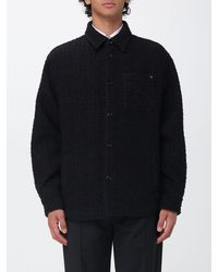 Valentino Garavani - Cotton Tweed Shirt Jacket With Vlogo Signature - Lyst