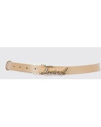 Twinset - Leather Belt With Logo Buckle - Lyst