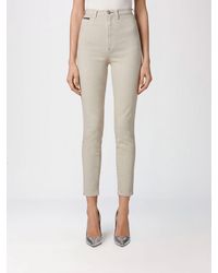 Philipp Plein - High-Waisted Cropped Skinny Stretch Jeans With Used Effect - Lyst