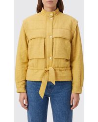 Isabel Marant - Blandina Cotton-Blend Bomber Jacket With High Neck And Drawstring - Lyst