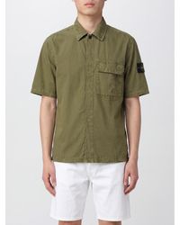 Stone Island - Casual Cotton Shirt - Lyst