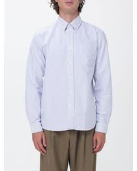 Sebago - Striped Cotton Poplin Shirt With Button-Down Collar - Lyst