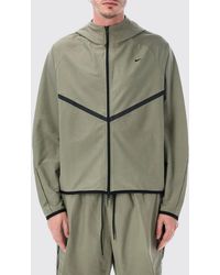 Nike - Hooded Technical Fabric Windbreaker Jacket With Swoosh Logo - Lyst