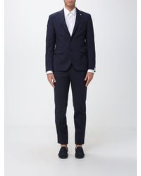 Manuel Ritz - Single-Breasted Stretch Wool Suit - Lyst
