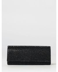 Twentyfourhaitch - French75 Glitter Fabric Clutch With Crystals - Lyst