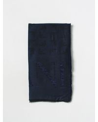 Emporio Armani - Scarf In Viscose Blend With Jacquard Logo - Lyst