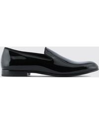 Giorgio Armani - Patent Leather Loafers - Lyst
