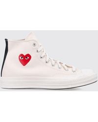 COMME DES GARÇONS PLAY - Cotton Canvas Sneakers - Lyst