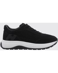 Hogan - Hi-Light Suede Calfskin Leather Sneakers With Tone-On-Tone H Logo - Lyst