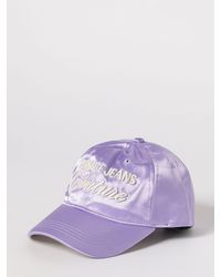 Versace Jeans Couture - Satin Hat With Embroidered Logo - Lyst