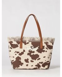 MC2 Saint Barth - Cotton Bag With Embroidered Logo - Lyst
