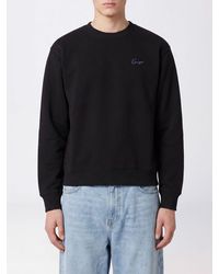 KENZO - Crewneck Cotton Sweatshirt With Contrast Logo Print On The Chest - Lyst