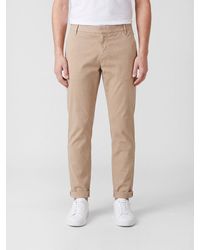 Dondup - Gaubert Slim Fit Corduroy Chino Pants With Turn-Up Hem - Lyst