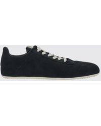 Rick Owens - Low-Top Suede Leather Sneakers With Rubber Sole - Lyst