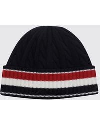 Thom Browne - Striped Virgin Wool Beanie With Cuff And Logo Flag - Lyst