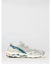 Mizuno - Wave Rider 10 Suede And Mesh Sneakers - Lyst