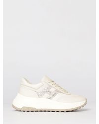 Hogan - Hi-Fi Glitter Leather Sneakers - Lyst