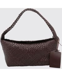 IBELIV - Aura Woven Calf Leather Shoulder Bag With Flap Closure - Lyst