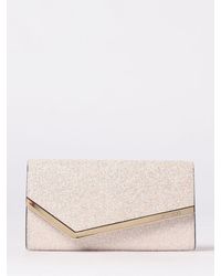 Jimmy Choo - Emmie Glitter Clutch - Lyst