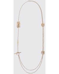 Max Mara - Tenzone Metal And Resin Crewneck Necklace With Embroidered Details - Lyst