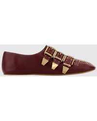 Chloé - Chlo&Eacute Susanna Leather Ballerina With Mini Studs - Lyst