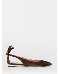 Aquazzura - Bow Tie Ballerina Flats - Lyst