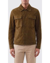 Salvatore Santoro - Suede Shirt Jacket With Patch Pockets - Lyst