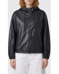 DUNST - Windbreaker Faux Leather Hooded Jacket - Lyst