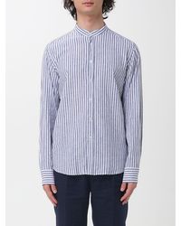 Manuel Ritz - Linen And Cotton Casual Shirt - Lyst