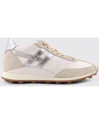 Hogan - Athletic Suede And Nylon Sneakers - Lyst