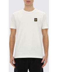 Belstaff - Cotton T-Shirt With Logo - Lyst