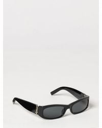 Saint Laurent - Rectangular Acetate Sunglasses With Ysl Monogram - Lyst