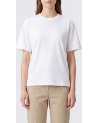 DUNST - Cotton Crew-Neck T-Shirt With Dropped Shoulders And Short Sleeves - Lyst