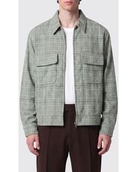 Needles - Dobby Grid Check Rayon-Blend Overshirt With Flap Pockets - Lyst