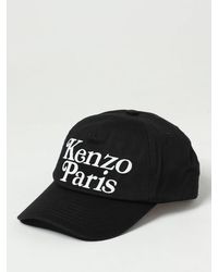 KENZO - Cappello in cotone con logo ricamato - Lyst