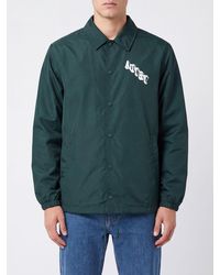 Autry - Goose Down Padded Technical Fabric Shirt Jacket With Logo - Lyst