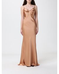 Elisabetta Franchi - Satin Dress - Lyst